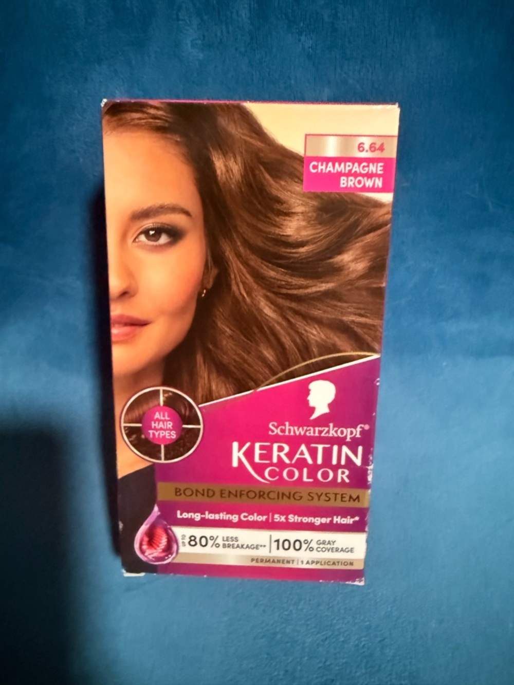 Schwarzkopf Keratin Color — Champagne Brown (6.64)